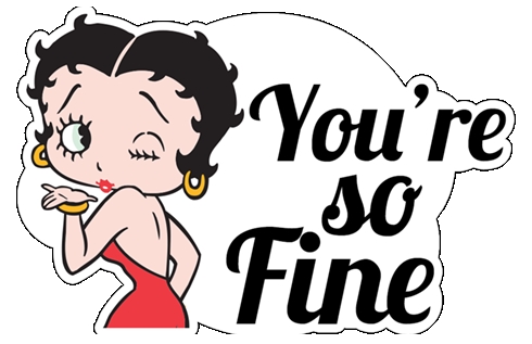 betty-boop-your so fine color sticker