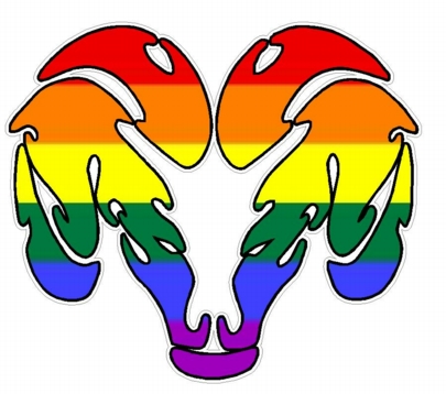 Dodge Ram Tribal Logo - PRIDE FLAG