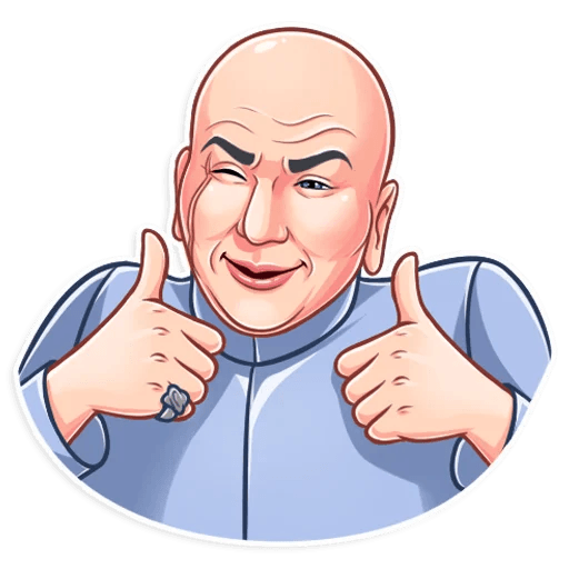 dr evil funny tv show sticker 3