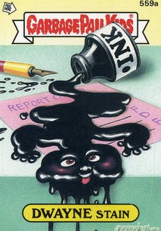 DWAYNE Stain Funny Sticker Name Decal