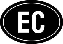 Ecuador Oval Sticker