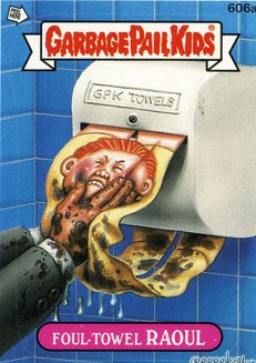 Foul Towel RAOUL Funny Sticker Name Decal