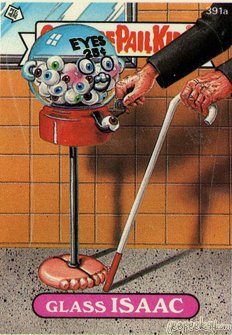 Glass ISAAC Funny Sticker Name Decal