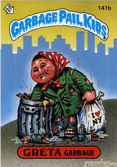 GTETA Garbage Funny Sticker Name Decal