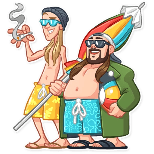 jay and silent bob funny cartoon wall sticker 11