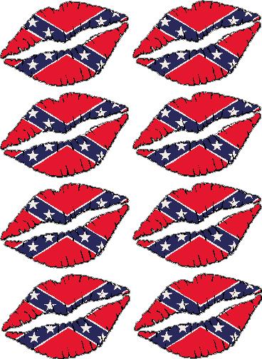 Lips REBEL FILL Vinyl Decals - 8 total