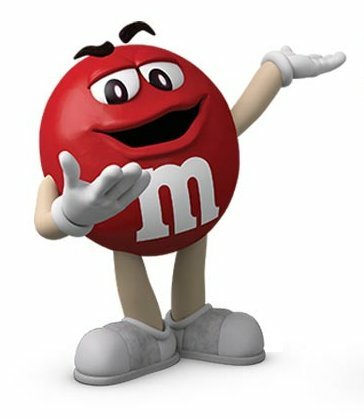 M&M RED STICKER 777