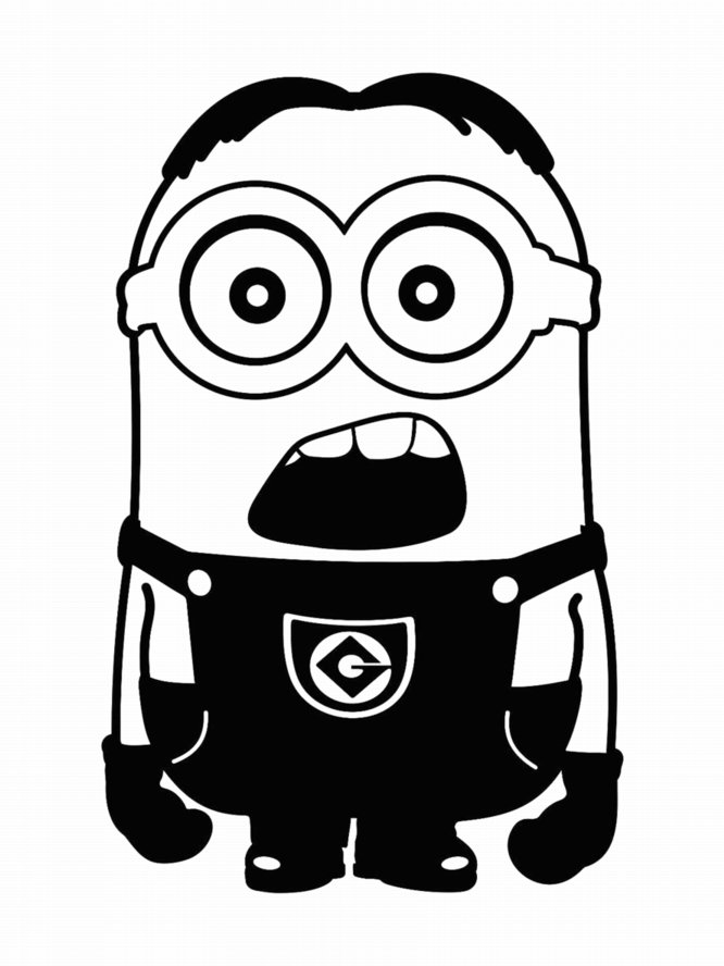 Minion Alfalfa Head Die Cut Decal