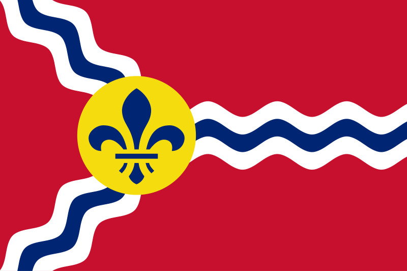 Missouri St Louise City Flag Decal