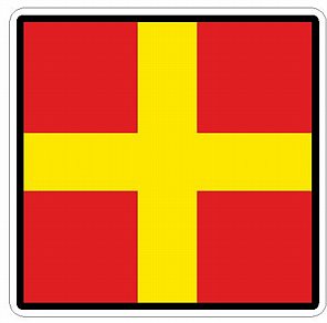 Nautical Flag Alphabet R