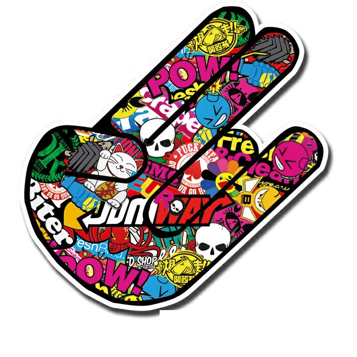 shocker decal color guy sticker