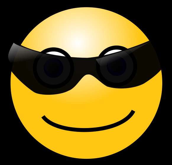 Smile Cool Face Sticker