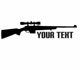 Custom Rifle Sticker 1