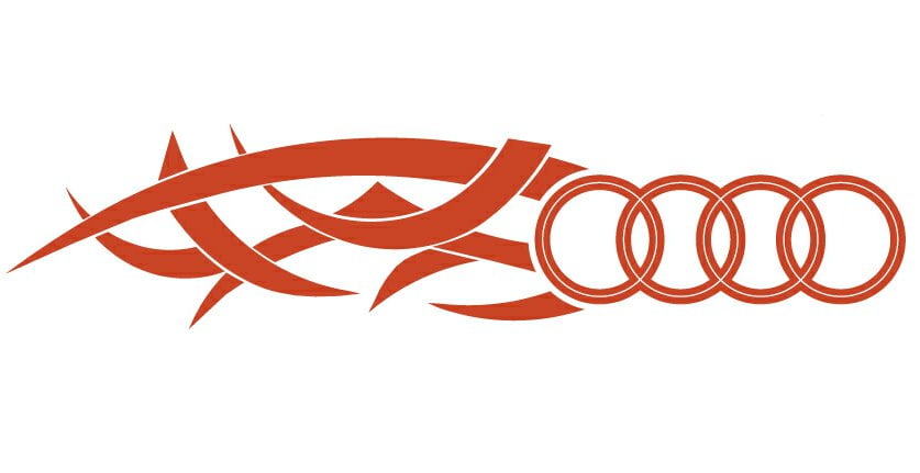 Audi Tribal Auto Side Graphics (Pair)