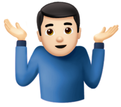 i dont know man emoji