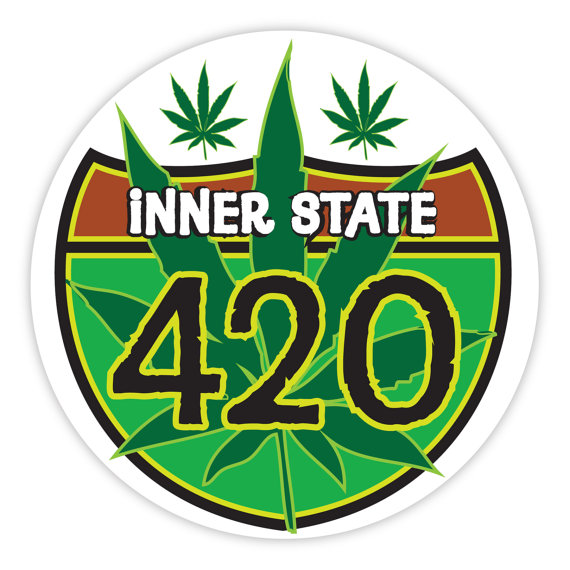 Interstate 420 Round Full Color Sticker