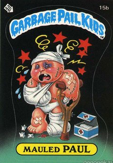 Mauled PAUL Funny Decal Name Sticker