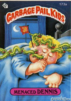 Menaced DENNIS Funny Decal Name Sticker