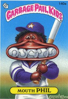 Mouth PHIL Funny Decal Name Sticker