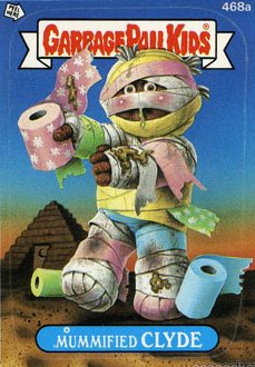 Mummified CLYDE Funny Decal Name Sticker