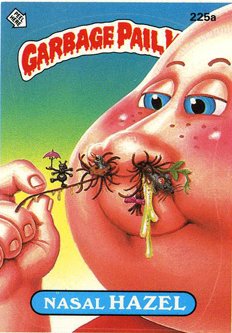 Nasal HAZEL Funny Decal Name Sticker