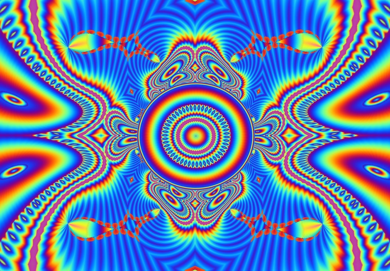 psychedelic art stickers wall decal 09a