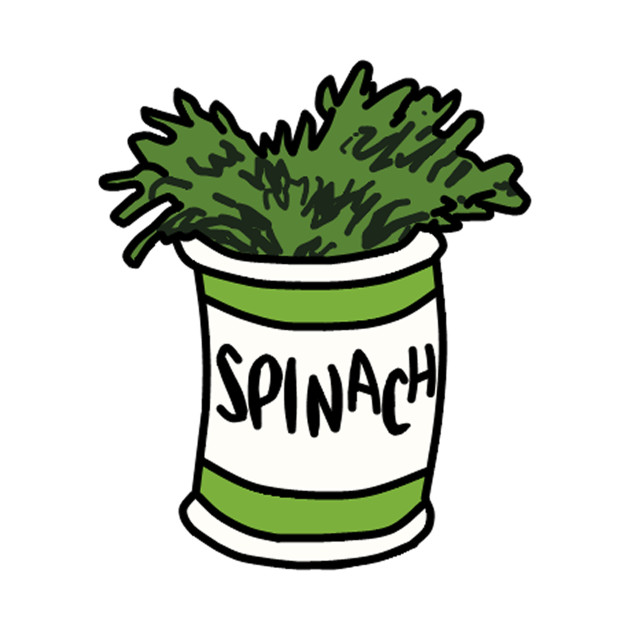 SPINACH CAN POPEYE STICKER