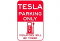 TESLA PARKING ONLY EV STICKER