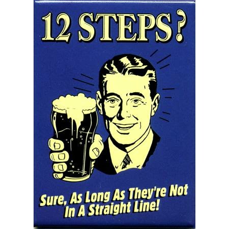 12 Step Rectangular Decal Sticker