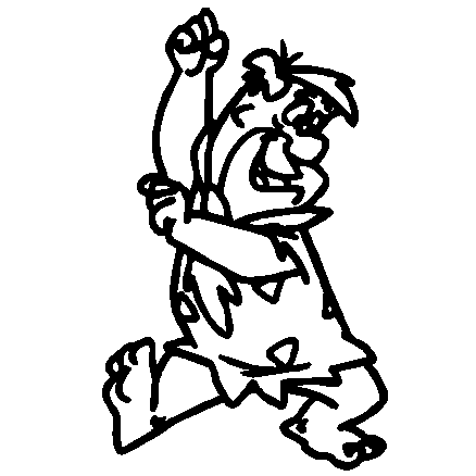 Fred Flinstone 2 decal