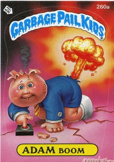 ADAM Boom Funny Sticker Name Decal