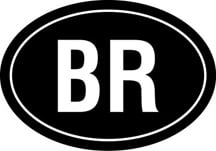 Brazil Oval Decal