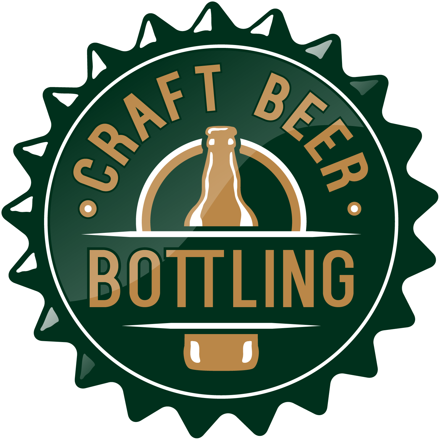 craft beer bottling cap sticker