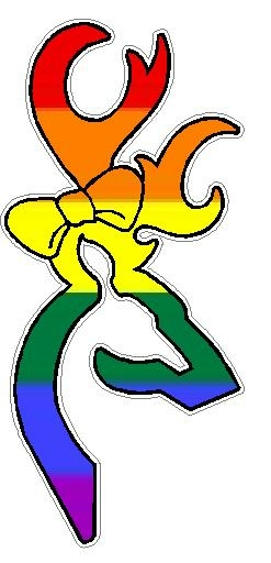 DEER HEAD BOW FILLS Pride Flag