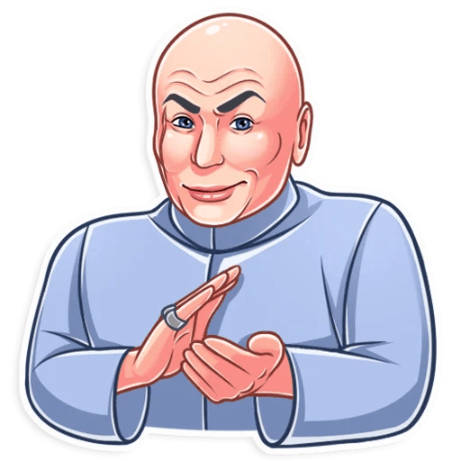 dr evil funny tv show sticker 17
