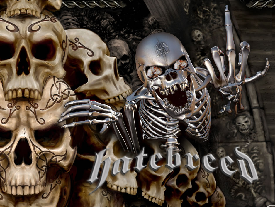 Hatebreed 2 Color Band Sticker