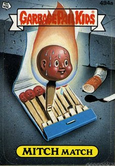 MITCH Match Funny Decal Name Sticker