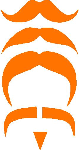 Mustache Sticker Set Combo 9