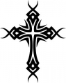 tribal cross car decal window sticker wall art