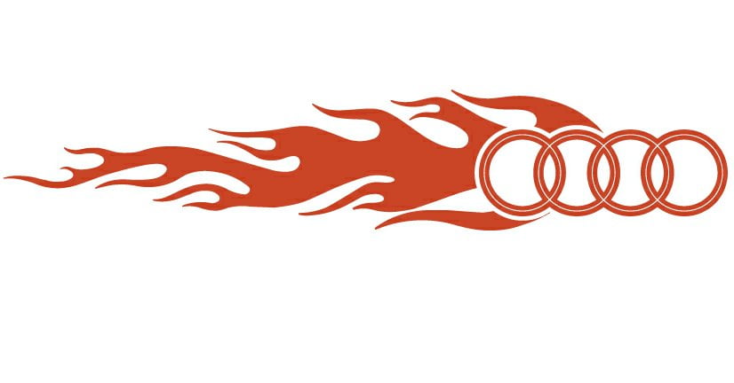 Audi Auto Flame Side Graphics (Pair)