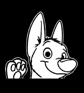 Bolt Waving Decal Sticker