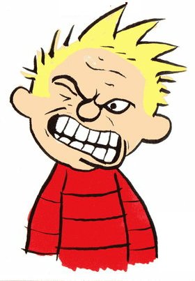 Calvin Faces Color Diecut Decal 4