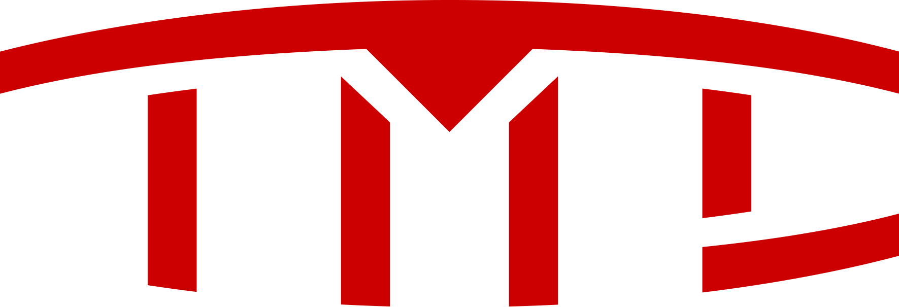 elon musk TESLA MOTOR CLUB TMC logo sticker red and white