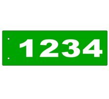 B - 6x18 Side Mount Reflective Address Sign