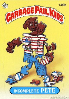 Incomplete PETE Funny Sticker Name Decal