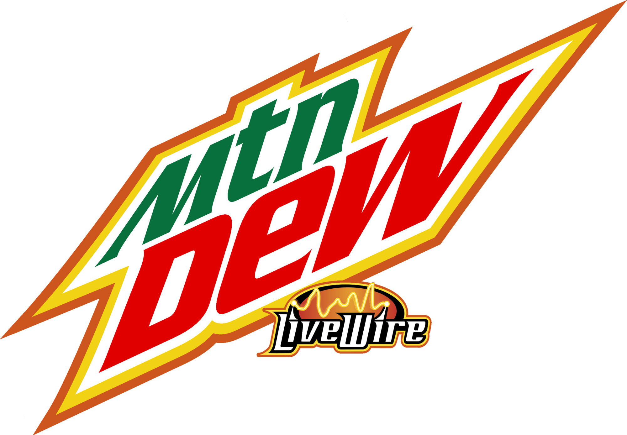 mountain dew LIVEWIRE LOGO sticker