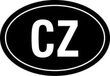 Czech Republic Oval Decal