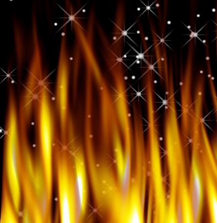 Flames Natural Vinyl Sheet