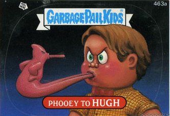 Phooey To HUGH Funny Decal Name Sticker