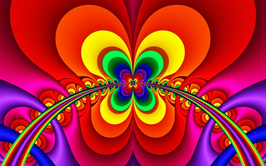 psychedelic patterns wall decal or window sticker 11